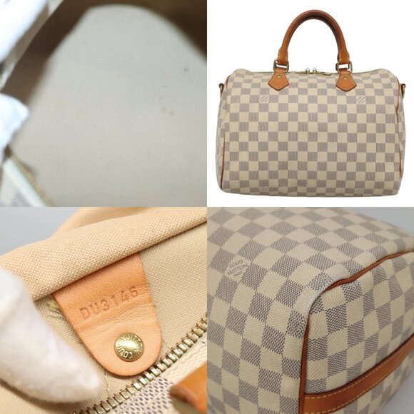 LOUIS VUITTON Damier Azur Speedy Bandouliere 30 Bag 2way N41052 LV Auth 127557 - Picture 16 of 16